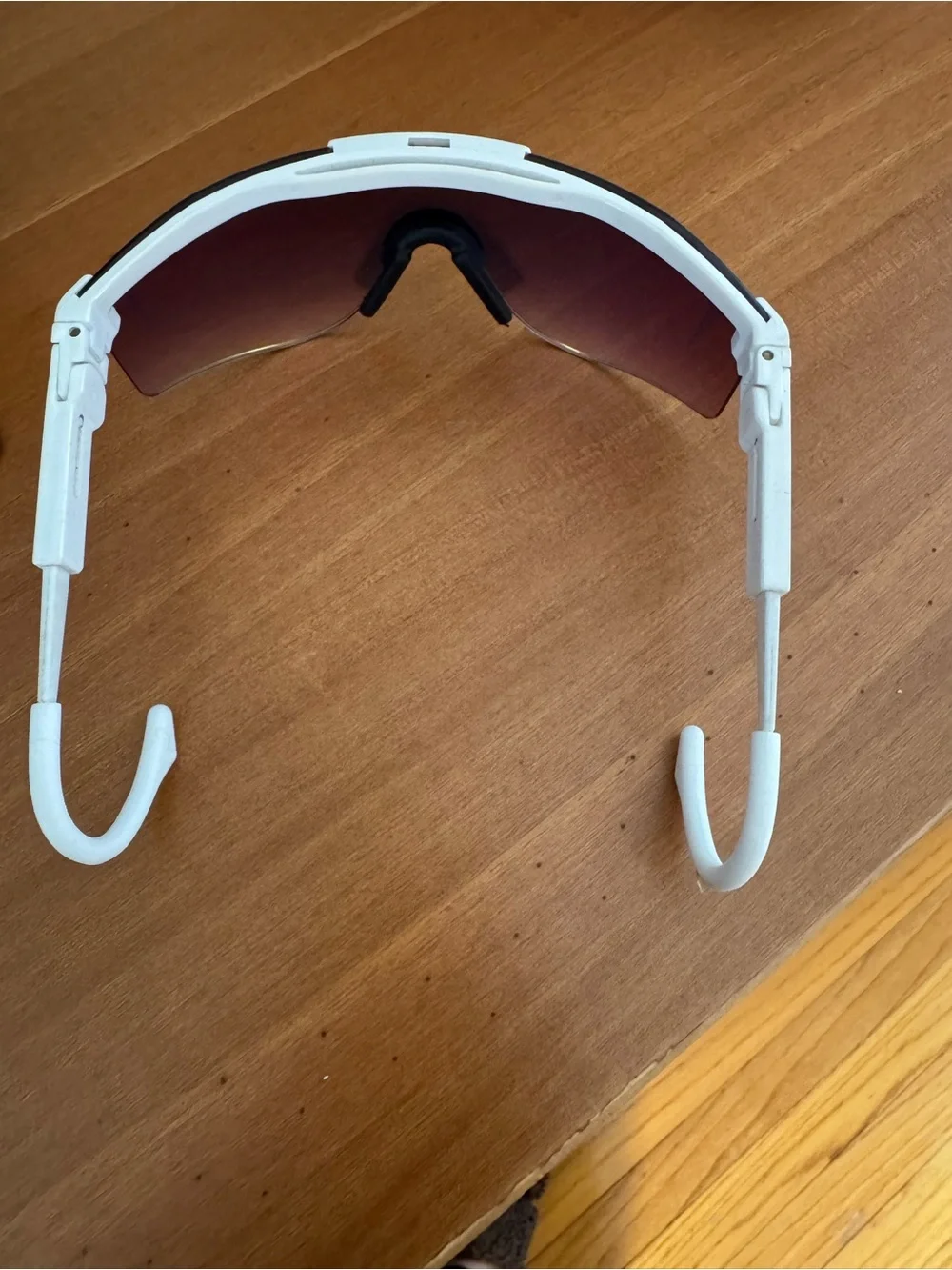 Pit Viper White Frame Sunglasses with Pink Mirrored Lens